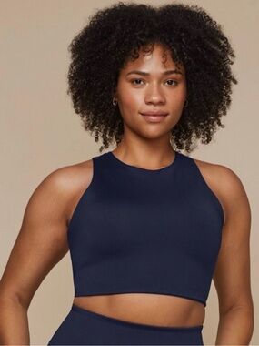 Harper Wilde Flex Racerback Tank Bra Navy NWT Size 3XL